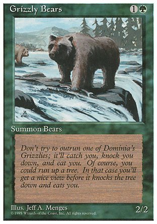 Grizzly Bears (4th Edition) Light Play - Nick Nack's Full Frontal Attack