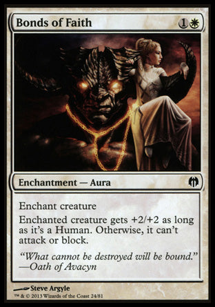 Bonds of Faith (Duel Decks: Heroes vs Monsters) Near Mint