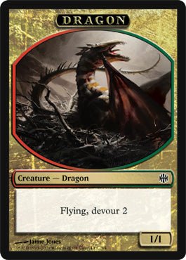 Dragon (Token) (Alara Reborn) Light Play - Nick Nack's Full Frontal Attack