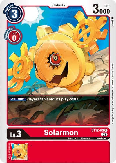 Solarmon (Starter Deck 12: Jesmon) Near Mint - Nick Nack's Full Frontal Attack