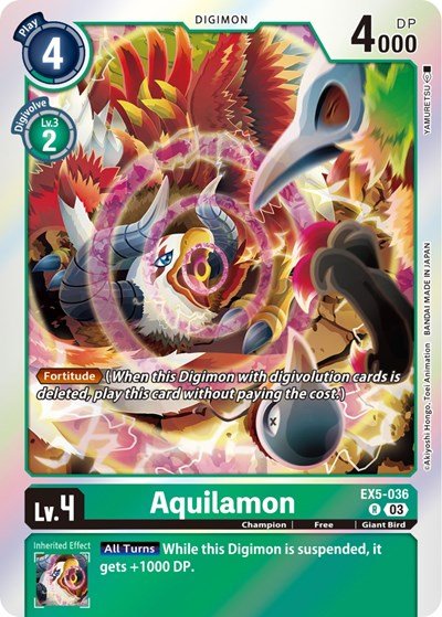 Aquilamon (Animal Colosseum) Near Mint Foil - Nick Nack's Full Frontal Attack