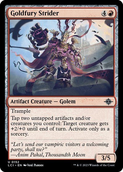 Goldfury Strider (The Lost Caverns of Ixalan) Near Mint - Nick Nack's Full Frontal Attack