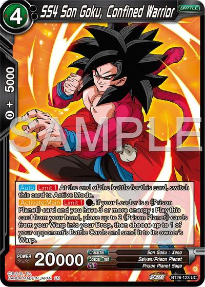 SS4 Son Goku, Confined Warrior (Ultimate Advent) Near Mint