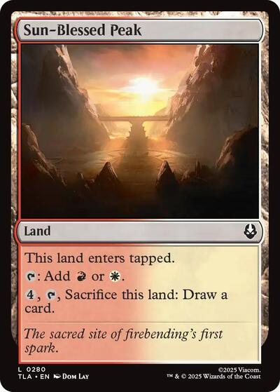 Sun - Blessed Peak (Avatar: The Last Airbender) Near Mint - Nick Nack's Full Frontal Attack
