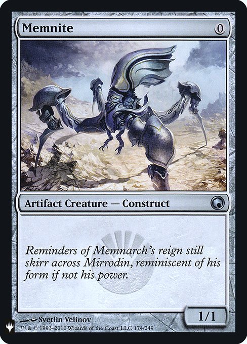 Memnite (Mystery Booster Retail Edition Foils) Light Play - Nick Nack's Full Frontal Attack