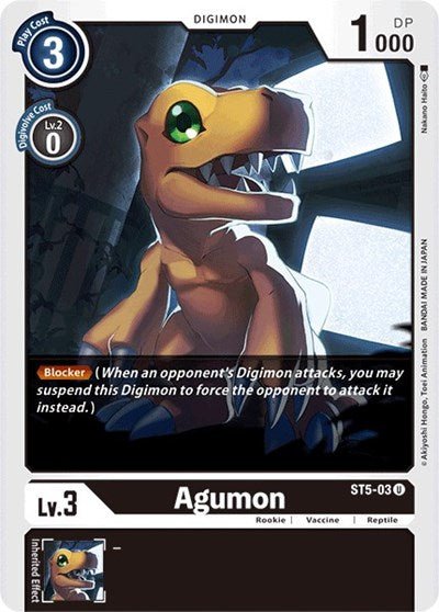Agumon (Starter Deck 05: Machine Black) Near Mint - Nick Nack's Full Frontal Attack