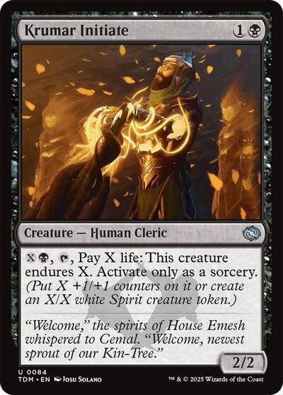 Krumar Initiate (Tarkir: Dragonstorm) Near Mint - Nick Nack's Full Frontal Attack