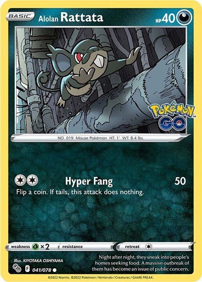Alolan Rattata (Pokemon GO) Near Mint - Nick Nack's Full Frontal Attack