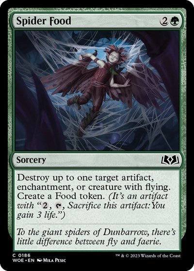 Spider Food (Wilds of Eldraine) Near Mint - Nick Nack's Full Frontal Attack