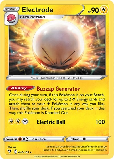 Electrode (SWSH04: Vivid Voltage) Near Mint Holofoil