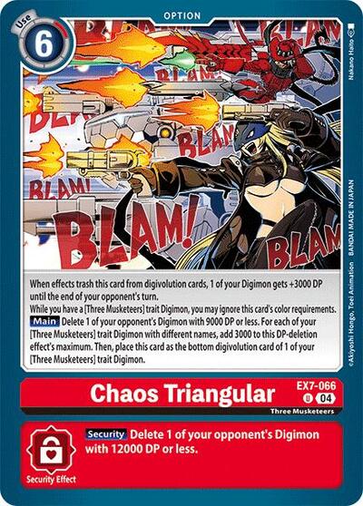 Chaos Triangular (Digimon LIBERATOR) Near Mint - Nick Nack's Full Frontal Attack