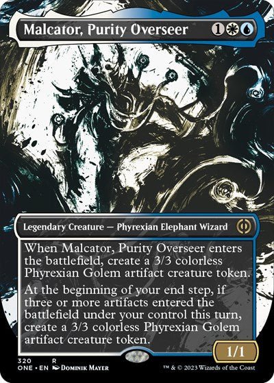 Malcator, Purity Overseer (Showcase) (Phyrexia: All Will Be One) Near Mint Foil - Nick Nack's Full Frontal Attack