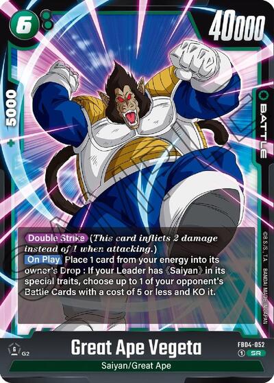 Great Ape Vegeta (Ultra Limit) Near Mint Holofoil