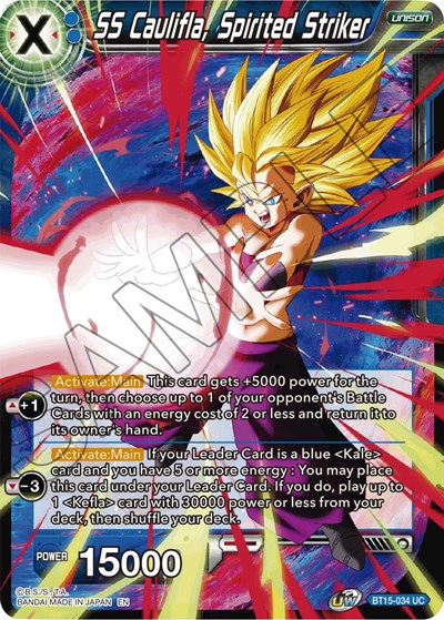 SS Caulifla, Spirited Striker (Saiyan Showdown) Near Mint Foil
