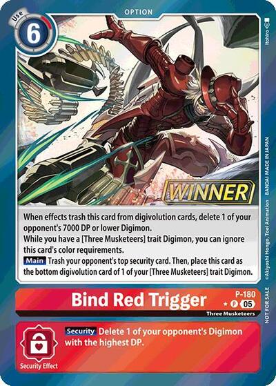 Bind Red Trigger (Store Tournament 2025 Vol.2 Winner Pack) (Digimon Promotion Cards) Near Mint Foil