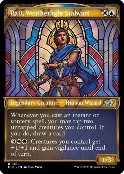 Raff, Weatherlight Stalwart (Halo Foil) (March of the Machine: Multiverse Legends) Near Mint Foil - Nick Nack's Full Frontal Attack