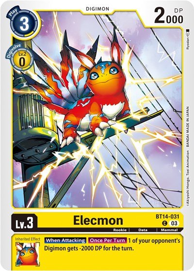 Elecmon (Blast Ace) Near Mint - Nick Nack's Full Frontal Attack