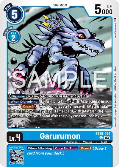 Garurumon (Exceed Apocalypse) Near Mint - Nick Nack's Full Frontal Attack