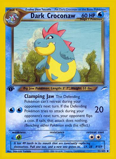 Dark Croconaw (Neo Destiny) Light Play 1st Edition