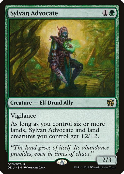 Sylvan Advocate (Duel Decks: Elves vs Inventors) Near Mint