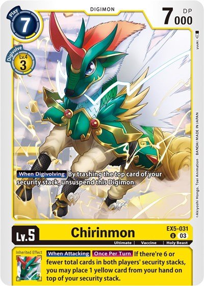 Chirinmon (Animal Colosseum) Near Mint - Nick Nack's Full Frontal Attack