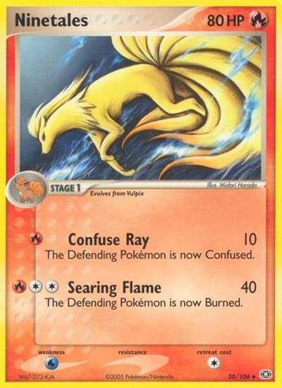 Ninetales (Emerald) Heavy Play - Nick Nack's Full Frontal Attack