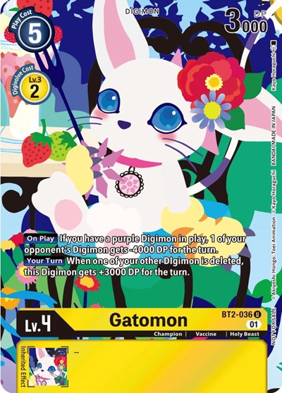 Gatomon BT2-036 (Tamer's Card Set 2 Floral Fun) (Release Special Booster) Near Mint