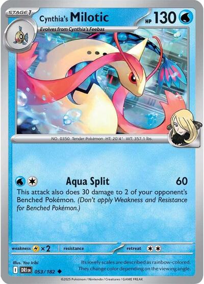 Cynthia's Milotic (SV10: Destined Rivals) Near Mint - Nick Nack's Full Frontal Attack