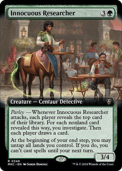 Innocuous Researcher (Extended Art) (Commander: Murders at Karlov Manor) Near Mint - Nick Nack's Full Frontal Attack