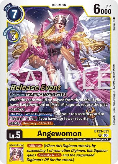 Angewomon (Hackers' Slumber Release Event Cards) Near Mint Foil