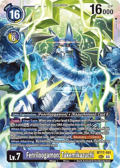 Fenriloogamon: Takemikazuchi (Secret Crisis) Near Mint Foil