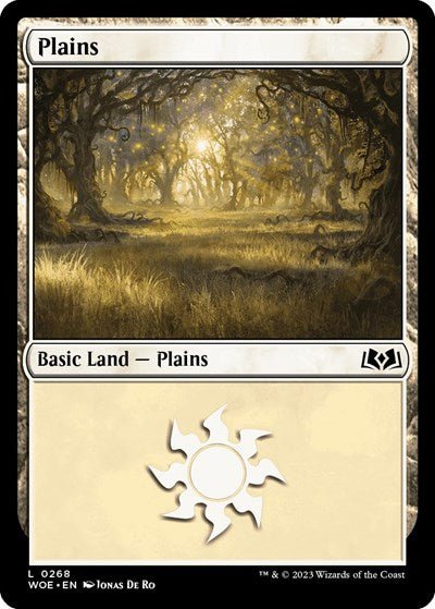 Plains (0268) (Wilds of Eldraine) Near Mint Foil - Nick Nack's Full Frontal Attack