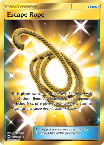 Escape Rope (Secret) (SM - Burning Shadows) Near Mint Holofoil - Nick Nack's Full Frontal Attack