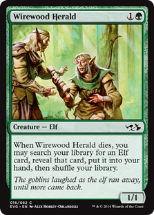 Wirewood Herald (Duel Decks Anthology: Elves vs Goblins) Near Mint