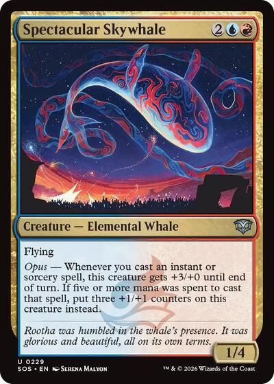 Spectacular Skywhale (Secrets of Strixhaven) Near Mint - Nick Nack's Full Frontal Attack