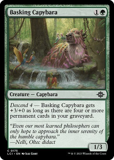 Basking Capybara (The Lost Caverns of Ixalan) Near Mint - Nick Nack's Full Frontal Attack