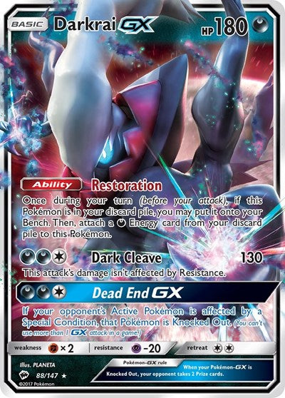 Darkrai GX (SM - Burning Shadows) Near Mint Holofoil