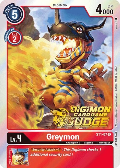 Greymon (Judge Pack 1) (Starter Deck 01: Gaia Red) Near Mint Foil