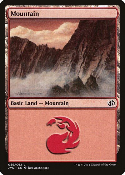 Mountain (59) (Jace vs Chandra) (Duel Decks: Anthology) Near Mint - Nick Nack's Full Frontal Attack