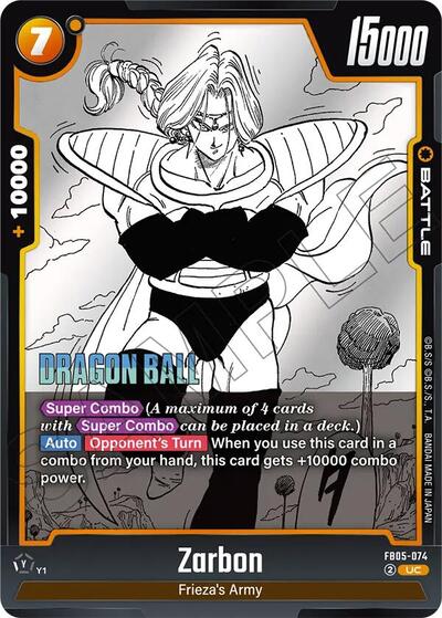 Zarbon FB05 - 074 (Manga Booster 02) Near Mint Holofoil - Nick Nack's Full Frontal Attack