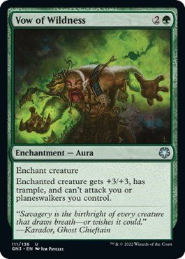 Vow of Wildness (Magic Game Night: Free - For - All) Near Mint - Nick Nack's Full Frontal Attack