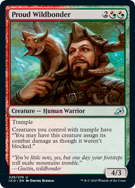 Proud Wildbonder (Ikoria: Lair of Behemoths) Near Mint - Nick Nack's Full Frontal Attack