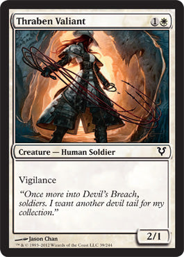 Thraben Valiant (Avacyn Restored) Light Play