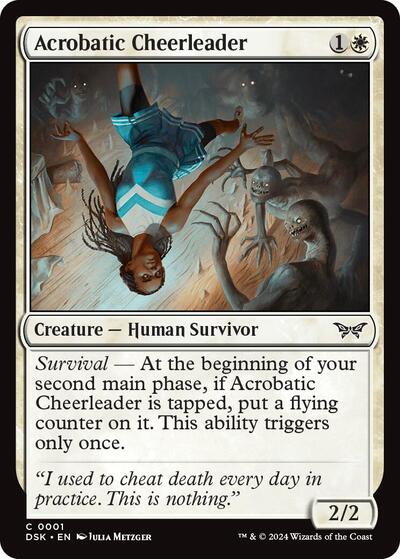 Acrobatic Cheerleader (Duskmourn: House of Horror) Near Mint - Nick Nack's Full Frontal Attack