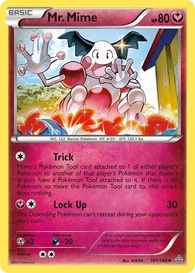 Mr. Mime (XY - Primal Clash) Light Play - Nick Nack's Full Frontal Attack