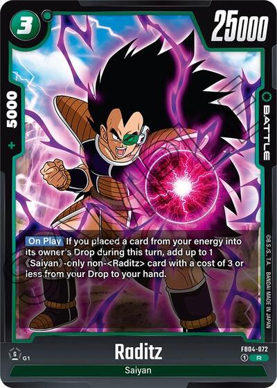 Raditz (Ultra Limit) Near Mint Holofoil