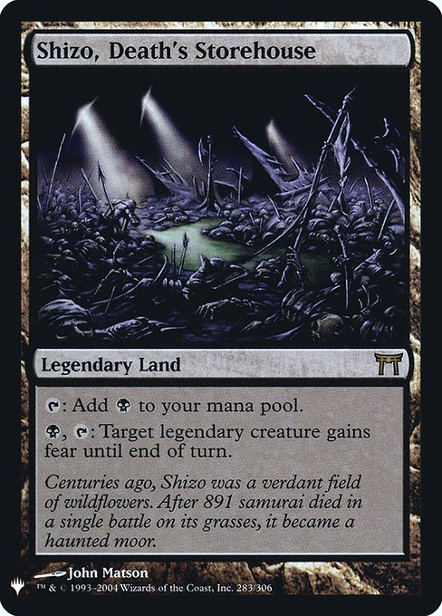 Shizo, Death's Storehouse (Mystery Booster Retail Edition Foils) Near Mint Foil - Nick Nack's Full Frontal Attack