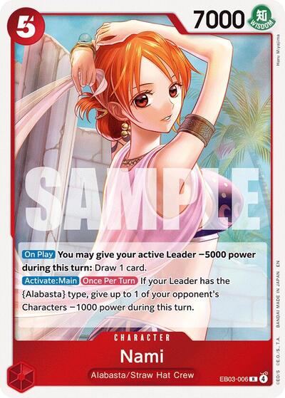 Nami (006) (Extra Booster: One Piece Heroines Edition) Near Mint Foil - Nick Nack's Full Frontal Attack