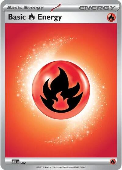 Basic Fire Energy - 002 (MEE: Mega Evolution Energies) Near Mint