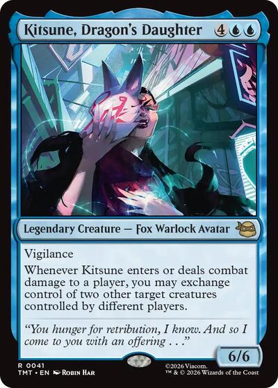 Kitsune, Dragon's Daughter (Teenage Mutant Ninja Turtles) Near Mint Foil